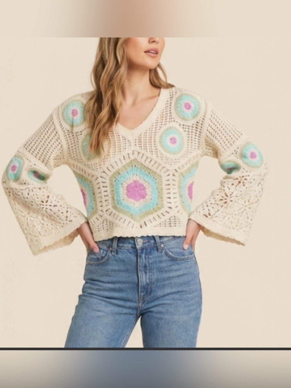 Crochet Sweater 
NWOT